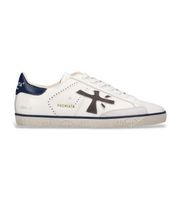 premiata para hombre steven zapatillas de piel steven blanco 44 plano cordones casual