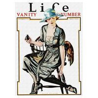 legendarte - cuadro lienzo impresion digital - life magazine september 1921 - c coles phillips - decoracion pared cm 50x70