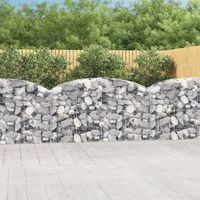cesta gaviones  gavion para piedras  gavion decorativo forma arco hierro galvanizado 200x50x100120 cm cfw655943