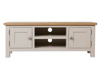 cole oak and truffle grey large tv unit