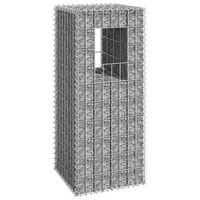 cesta poste de gaviones  gavion para piedras  gavion decorativo de hierro 40x40x100 cm cfw429227