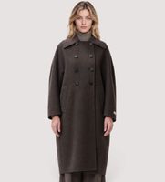 duno para mujer ovela abrigo ovela marron 46 casual lana