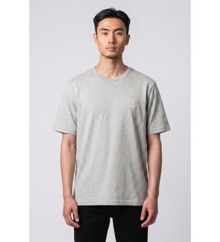 BOSS para hombre. 50508584 Camiseta Tales gris (M), Casual, Algodón, Manga corta