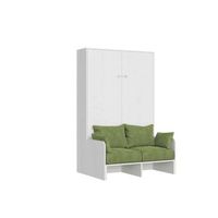 cama plegable kentaro de 120 cm tamano queen con sofa de fresno blanco verde