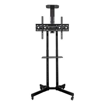 UNYKAch UK501 Soporte Móvil de Suelo con Estantes y Altura Ajustable para TV VESA 600x400mm y 32-75