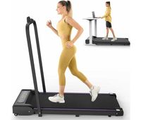 cinta de correr plegable 120 cm - walking pad con motor 25 hp hasta 8 kmh para hogar y oficina - negro