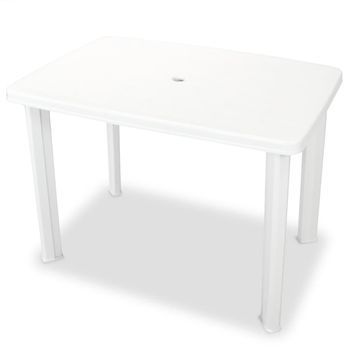 Set De Mesa Y Sillas Bistró De Jardín 3 Uds | Set De Muebles De Jardín Plástico Blanco