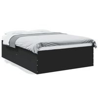 estructura de cama madera de ingenieria negra 120x190 cm vidaxl