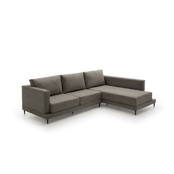 Sofa Chaise Longue Gran Diseño Martina Derecha Gris Oscuro