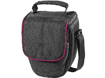 Mochila - Hama 103816 Colt Start-up, Compatible con cámaras SLR y DSLR, Tapa cierre de velcro ribete, Bolsillo frontal cremallera, Negro