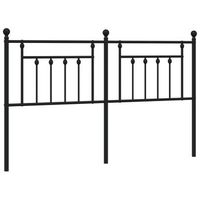 cabecero cama mueble de dormitorio de metal 180 cm negro m020007122