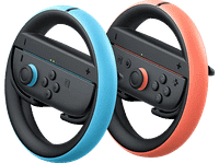 volante - nintendo switch 2 joy con 2 wheel pack de rojo y azul