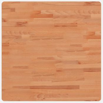 Tablero De Mesa | Tablero Escritorio Cuadrado De Madera Maciza De Haya 70x70x2,5 Cm