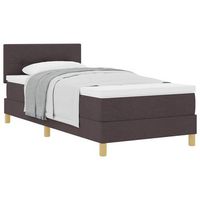 cama tapizada 203x80x88 cm  - marron