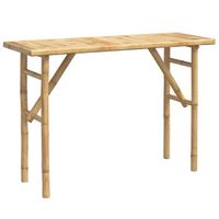 mesa consola de bambu 115x39x75 cm vidaxl