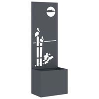 pantalla de privacidad para jardin antracita 50 x 32 x 150 cm vidaxl