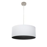 fabrilamp colgante tatiana 1xe27 niquelblanco-madnegra regx50x50 cm