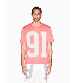 A|X Armani Exchange para hombre. XM002510AF10358U4029 Camiseta Regular Fit Plus coral (S), Casual, Algodón, Manga corta