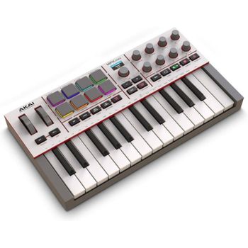 Controlador MIDI Akai MPK Mini IV 25 Teclas USB-C Pads RGB Integración DAW Suite Instrumentos