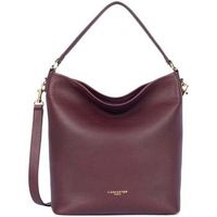 lancaster bolso de mano bolso cubo con cremallera l dune borgona oscuro para mujer