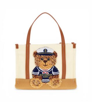 RUE MADAM PARIS para mujer. 1543 Bolso Marvin Mini Shopping summer marrón (OSFA), Casual, Poliuretano