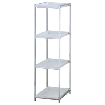 Estante de metal cromado cm. P.38.5 x l.31 x h.115