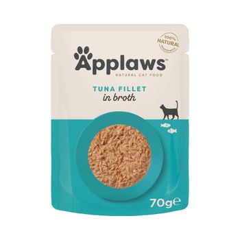 Applaws Cat Natural en caldo 12 x 70 g - Filete de atún