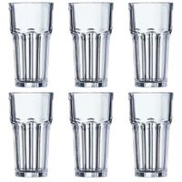 juego de 6 vasos altos vidrio templado 31 cl