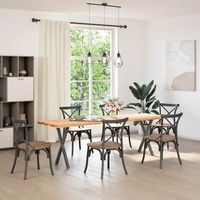 patas para mesarpierna de mesa comedor forma x 2 uds antracita 50x72-73 cm