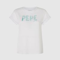 pepe jeans camiseta blanca pl505836-800