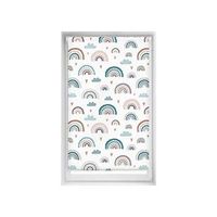 estor estampado easyfix - estor sin herramientas tamano 90x150 - estor sin taladro color arcoiris azul  blindecor