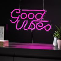 neon light usb sign - good vibes