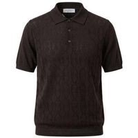 jeordies polo 80599 polo mm rombi-351 marrone melange para hombre