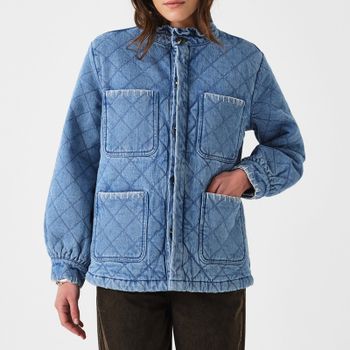 Seventy + Mochi Quilted Denim Pablo Jacket - M