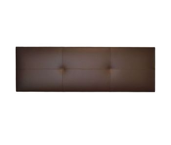 Cabecero isabella cama matrimonio de polipiel marrón chocolate 165x52