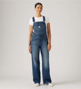 Levi's para mujer. 000UG-0007 Peto baggy azul (S), Casual, Algodón, Denim