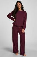hunkemoller pantalon de jersey essential morado