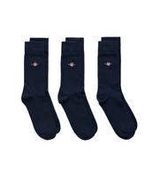 gant para hombre 9960270 pack tres pares de calcetines shield marino 40-42 homewear algodon