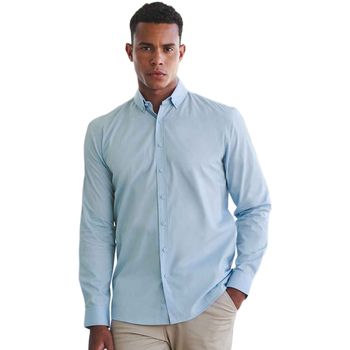 Henbury Camisa manga larga H582 para hombre