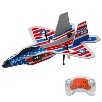KFPLAN KF804 Avión de combate F22 Envergadura de 230mm 2.4G 2CH MPP Giroscopio incorporado Avión RC de ala fija Planeado