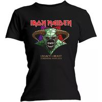iron maiden camiseta manga larga legacy of the beast tour para mujer