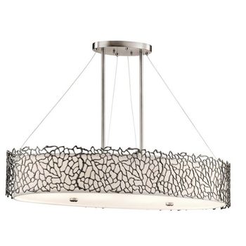 Lámpara de techo silver coral ii (4 luces)