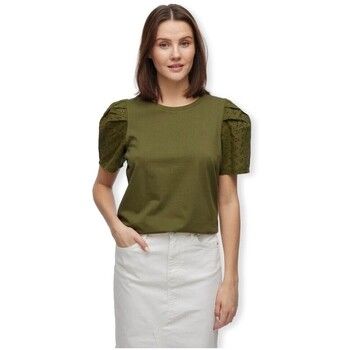 Vila Jersey Top Merry - Capulet Olive para mujer