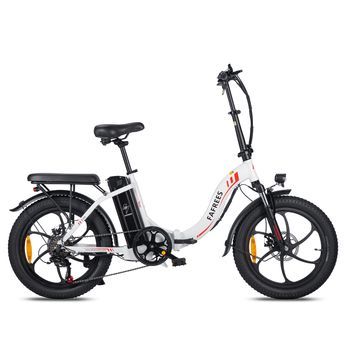Bicicleta Eléctrica Plegable Fafrees F20, Batería Extraíble De 36 V Y 18 Ah, Blanca