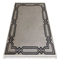 alfombra amour 53071a beige - marco moderno elegante 98x200 cm