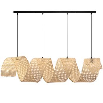 Lámpara App1643-4cp Spiral Boho 160cm Beige
