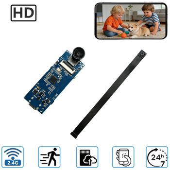 Módulo PCBA de Cámara de Seguridad WiFi Compacta de Última Generación |   Diseño de Lente Flexible, Circuito de Monitoreo Remoto HD