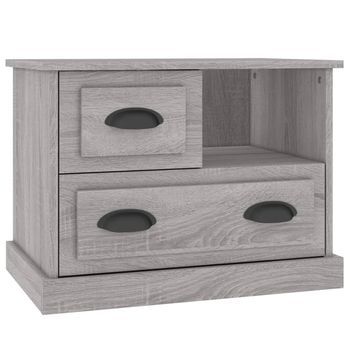 Mesita De Noche Gris Sonoma 60x39x45 Cm Vidaxl