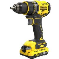 stanley taladro atornillador brushless v20 18v 80nm con 2 baterias li-ion 2ah