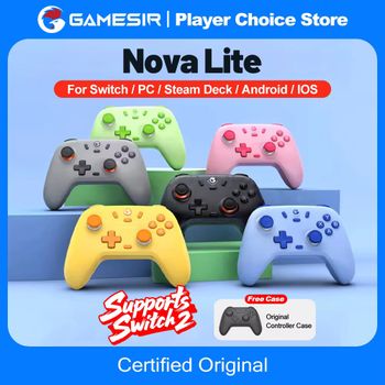 GameSir Nova Lite Gamepads PC Switch 2 controlador de juegos para Nintendo Switch 2 Switch Steam iOS Android Hall Effect Josticks
